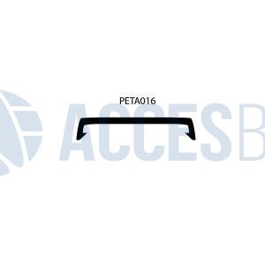 Perfil PVC tapajunta Ancha x 6m Negro