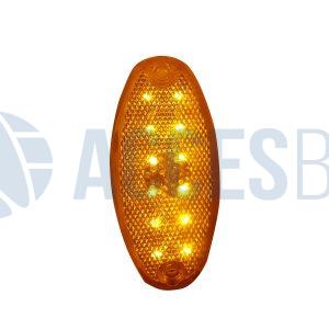 Faro Lateral Direccional Oval. 12LEDS 12/24V Org.