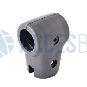 Garra Bipartida Vidrio Gris Oscuro 2 Huecos