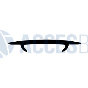 Perfil PVC Gotero MP G6 Negro x 6m