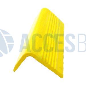 Perfil Cantonera PVC 7 Líneas amarillo S/Ranura x 6m
