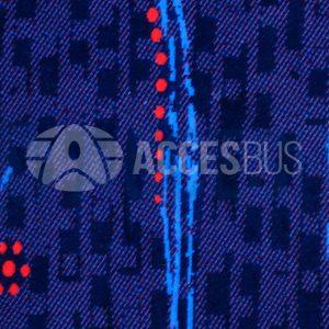 Tela Tapiz Navallada Azul Marino Diseño Rojo