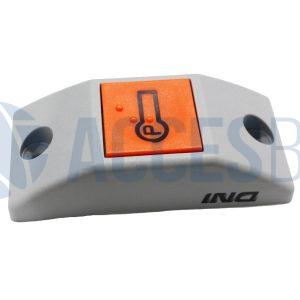 Timbre Urbano P/Pared Gris claro Botón Naranja DNI