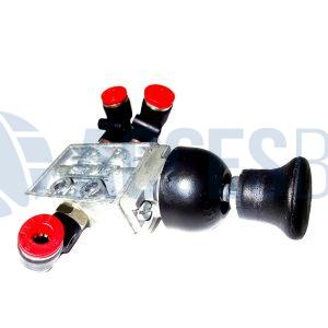 Válvula de Baño 3 Vías Belair Pulsador Negro Bras.