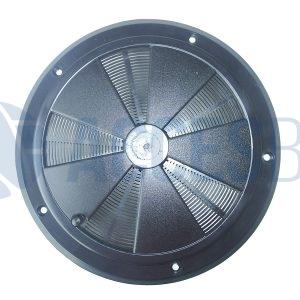 Tapa Redonda de Ventilador de Aire – Rejilla Negro.