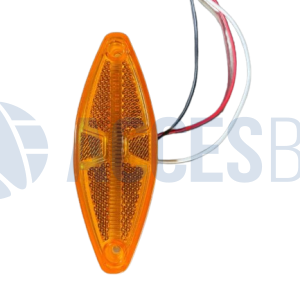 FALA218 Faro Lateral Octagonal C/12 Led Ambar (12-24V) Alt.