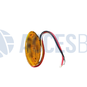 FALA224 Faro Lateral Ovalado C/3 Led Ambar 6x3cm 12-24V Alt.