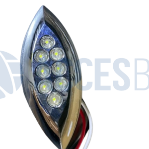 FALA226 Faro Lateral Ovalado en Punta C/8 Led Ambar 85x35mm 12-24V Alt.